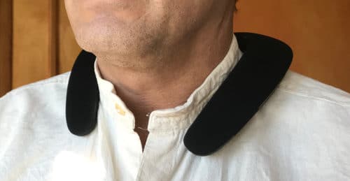 JBL Soundgear on the neck