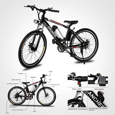 2.Ancheer Power Plus Electric Mountain Bike 