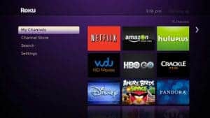 Roku Main Menu