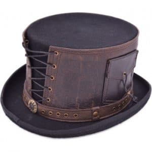 Steampunk Leather Hat