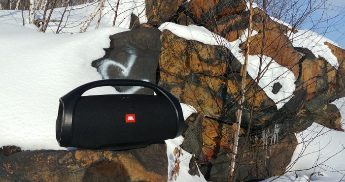 JBL Boombox outdoors