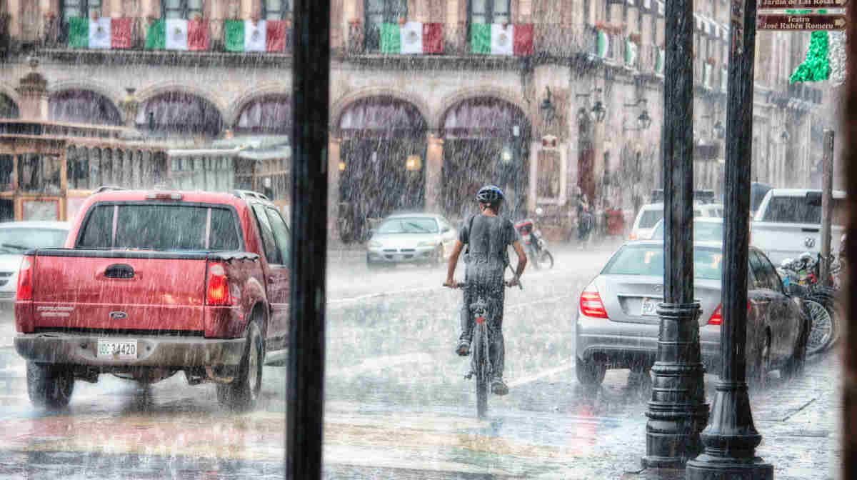 Bike in the rain