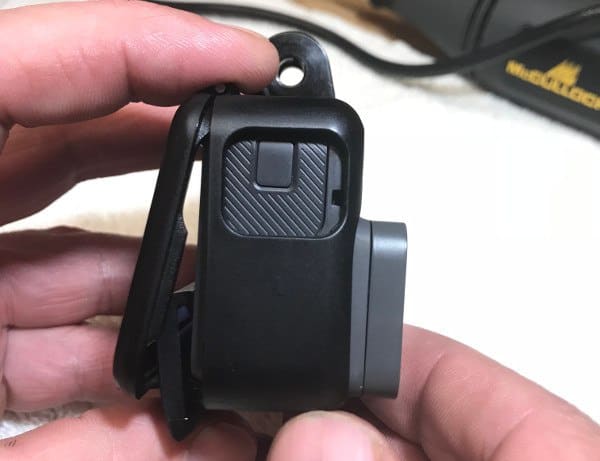 GoPro Hero five side view with mic