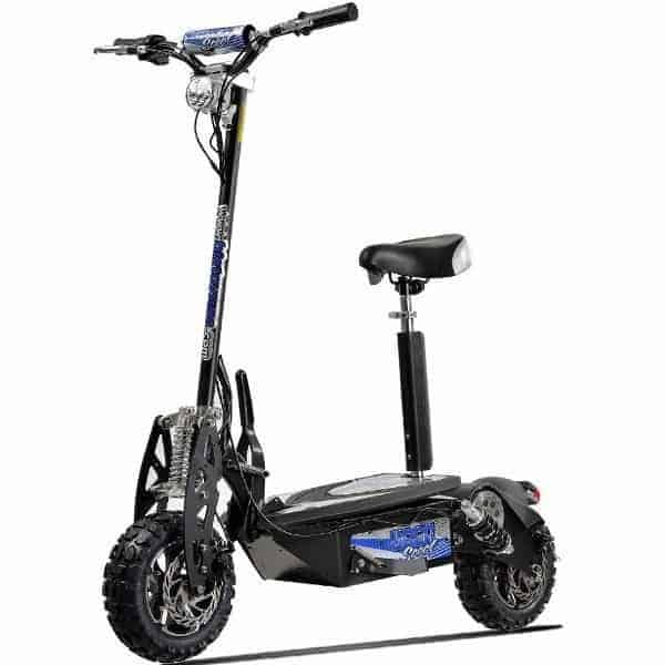 Electric scooter with seat