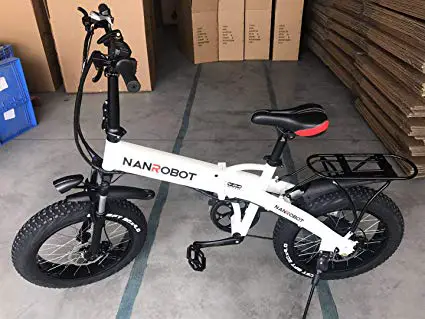 NANROBOT N1 20" 350W Folding Electric Bike with 48V 10.4A Lithium Battery Lightweight Sport Commuter Bicycle