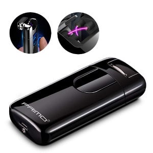 Oiikury Electric Lighter Tesla Windproof USB Rechargeable Dual Arc Plasma Lighter with LED Display Power 