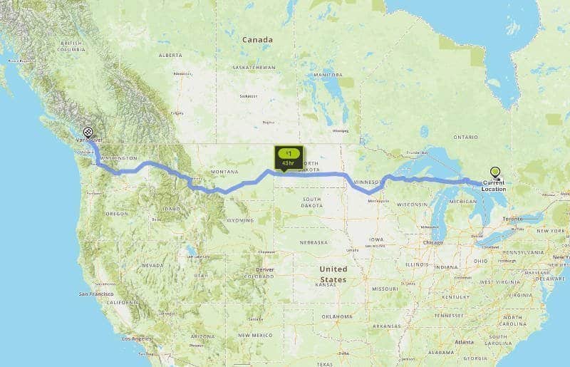 Mapquest across Canada Mapquest across Canada