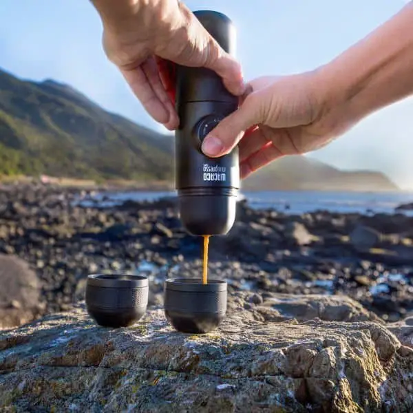 Wacaco Minipresso GR, Portable Espresso Machine, Compatible Ground Coffee