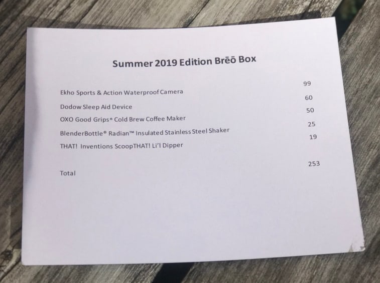 Summer 2019 Brea Box?