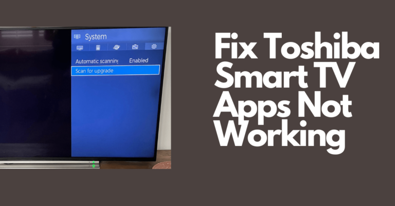 Toshiba Smart Tv Apps Funktionieren Nicht