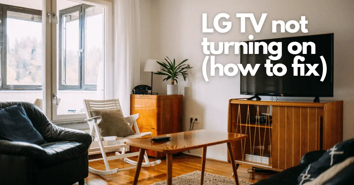 LG TV not turning on-min